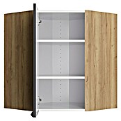 Optifit Eck-Hängeschrank Optikomfort Linus984 (L x B x H: 34,6 x 60 x 70,4 cm, Glanz Lack Anthrazit) | BAUHAUS