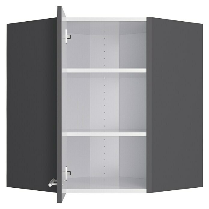 Optifit Eck-Hängeschrank Ingvar420 (L x B x H: 34,6 x 60 x 70,4 cm, Anthrazit matt) | BAUHAUS