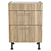 Optifit Unterschrank Erik290 (L x B x H: 58,1 x 60 x 87 cm, Nachbildung Wildeiche, Für Kochfeld) | BAUHAUS