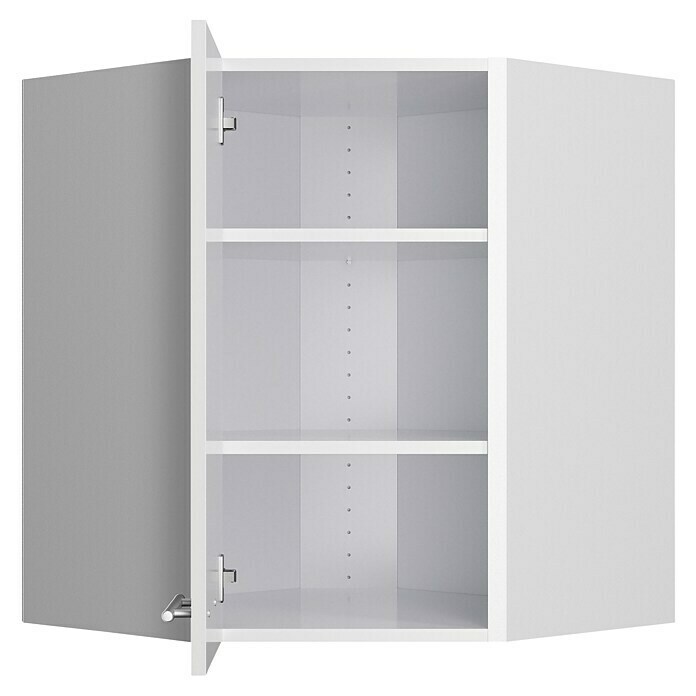 Optifit Eck-Hängeschrank Optikomfort Rurik986 (L x B x H: 34,6 x 60 x 70,4 cm, Glanz Lack Weiß) | BAUHAUS