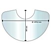 Aduro Glasbodenplatte Halbmond 22 Serie (B x L: 70,7 x 107,5 cm, Gebogen) | BAUHAUS