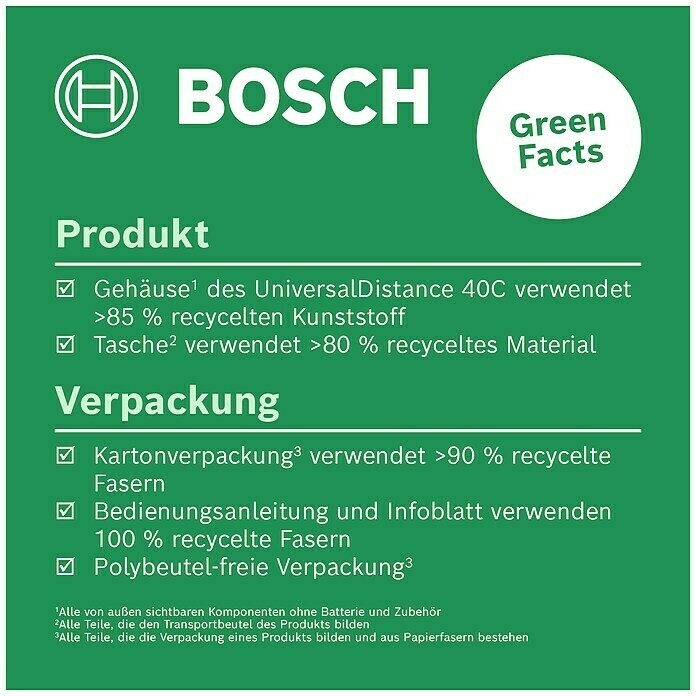 Bosch Universal Laserentfernungsmesser UniversalDistance 40 C