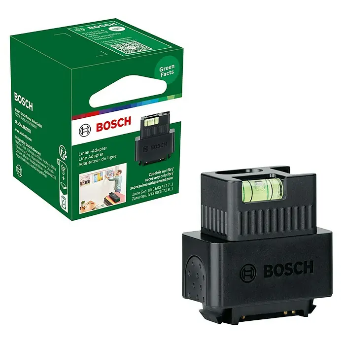 Bosch Linien-Adapter Zamo - Passend für: Laser-Entfernungsmesser ZAMO IV - Bosch Linien-Adapter: Präzises Ausrichten von Bildern und Objekten mit dem Bosch Linien-Adapter für Zamo Entfernungsmesser.