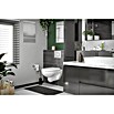 Geberit Renova Nr. 1 Spülrandloses Wand-WC-Set (Mit WC-Sitz, Tiefspüler, Weiß)