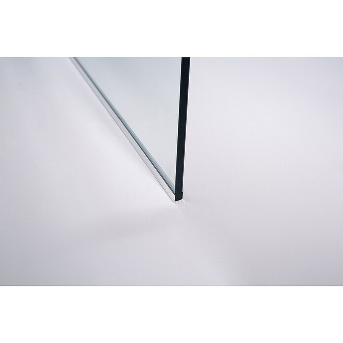 GME Rodapié para mamparas de ducha Screen, Open y Glass (Largo: 200 cm, Aluminio, Plata brillo) | BAUHAUS