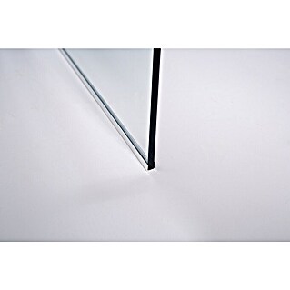 GME Rodapié para mamparas de ducha Screen, Open y Glass (Largo: 200 cm, Aluminio, Plata brillo)