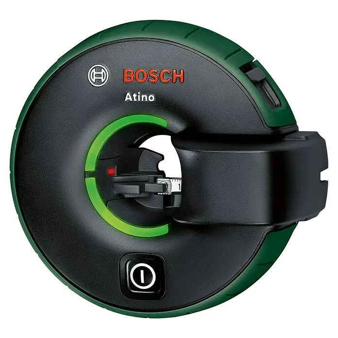 Bosch Linienlaser Atino - Max. Arbeitsbereich: 2 m - 2,2 m - Das Bosch Atino Messwerkzeug ist ein praktisches Gerät zum präzisen Ausrichten und Messen im Innenbereich.