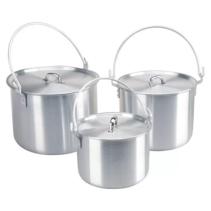 AceCamp Kochgeschirr-Set - Aluminium, 3 -tlg. - Vorderansicht