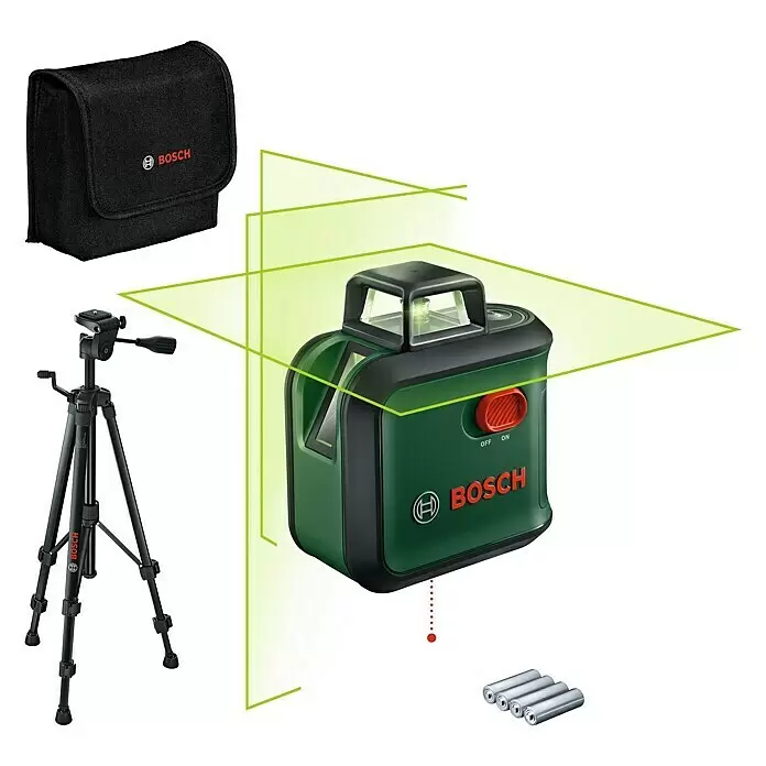 Bosch Kreuzlinienlaser AdvancedLevel 360Max. Arbeitsbereich: 12 m, 7 -tlg.