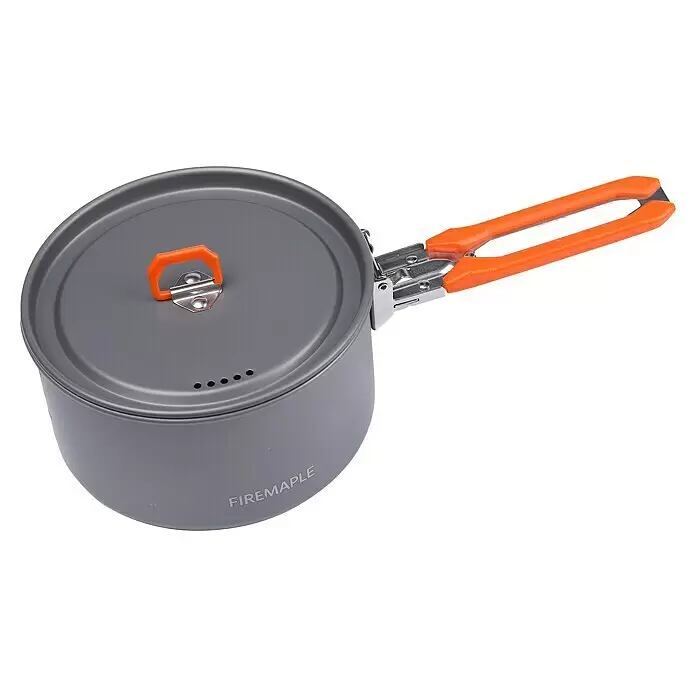 FireMaple Kochgeschirr-Set Feast 1 - Aluminium, 6 -tlg. - Diagonale Ansicht