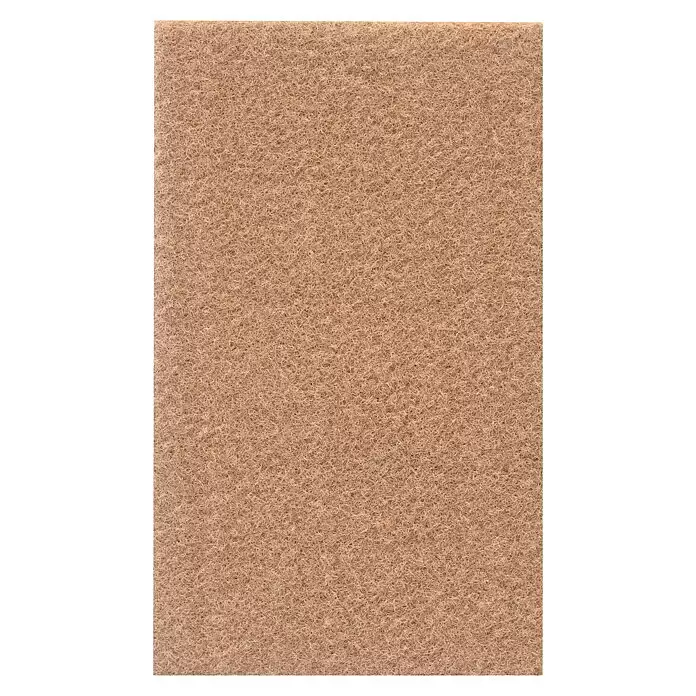 Stabilit Filzgleiter - B x L: 90 x 150 mm, Braun, 1 Stk., Kleben - Hellbraune, texturierte Filz- oder Vliesstoffprobe.