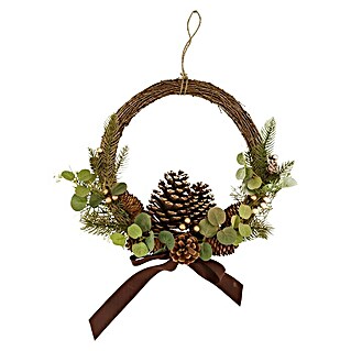 Corona de Adviento con piñas (Diámetro: 34 cm)