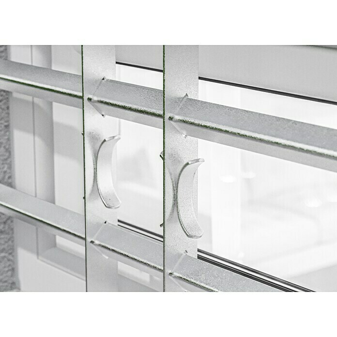 Stabilit Ausziehfenstergitter (Auszugslänge: 50 - 60 cm, Höhe: 300 mm, Winkeleisen)