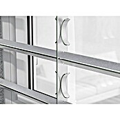 Stabilit Reja extensible para ventanas (Longitud regulable: 100 - 150 cm, Altura: 450 mm, Perfil angular)