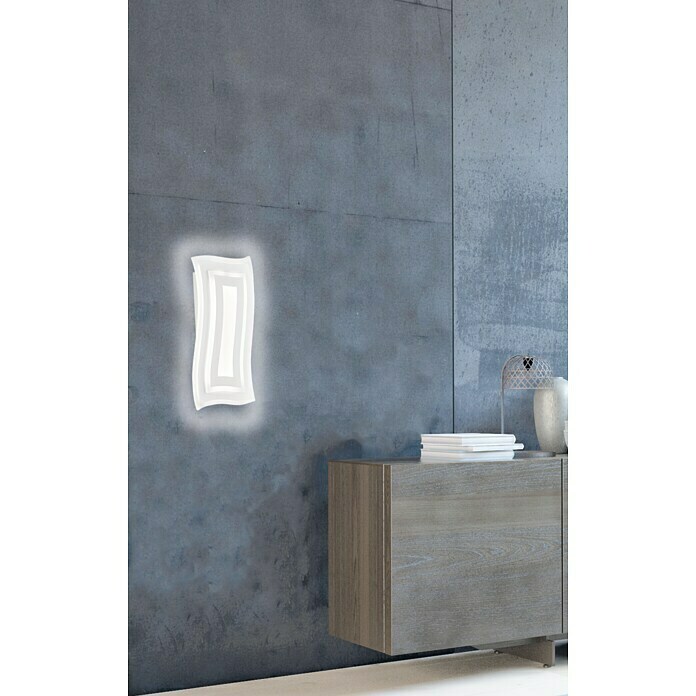 Fischer & Honsel LED-Wandleuchte Gorden (19 W, L x B x H: 5,5 x 22 x 43 cm, Weiß, Mehrfarbig) | BAUHAUS