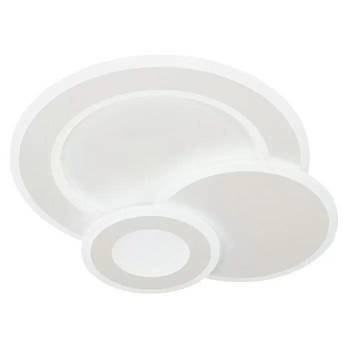 Fischer & Honsel LED-Deckenleuchte Joster43 W, L x B x H: 53,5 x 45,5 x 7 cm, Weiß, Mehrfarbig, Rund