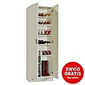 Armario auxiliar 7146O (L x An x Al: 37 x 59 x 180 cm, Blanco)