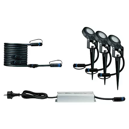 Paulmann Plug & Shine LED-Gartenspot-Set Sting