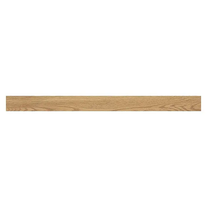 Zócalo cerámico Nordby Nanotech - 7 x 90 cm, Honey, Mate - Textura de madera con líneas finas y patrones naturales, ideal para fondos o texturas.\n