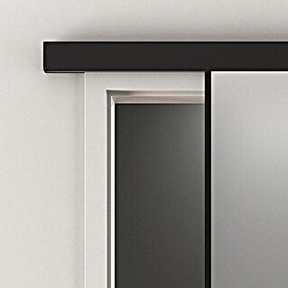 Diamond Doors Abstands-Set Linea 40 (Schwarz, 1 900 x 185 x 51 mm, Passend für: Diamond Doors Schiebetürbeschlag Linea 40 Glas/Holz)