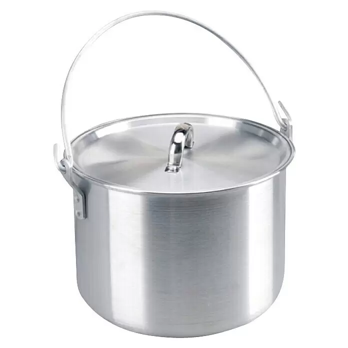 AceCamp Kochtopf - Aluminium, Ø x H: 20 x 15 cm - Silberfarbener Aluminium-Kochtopf mit Deckel und Henkel.