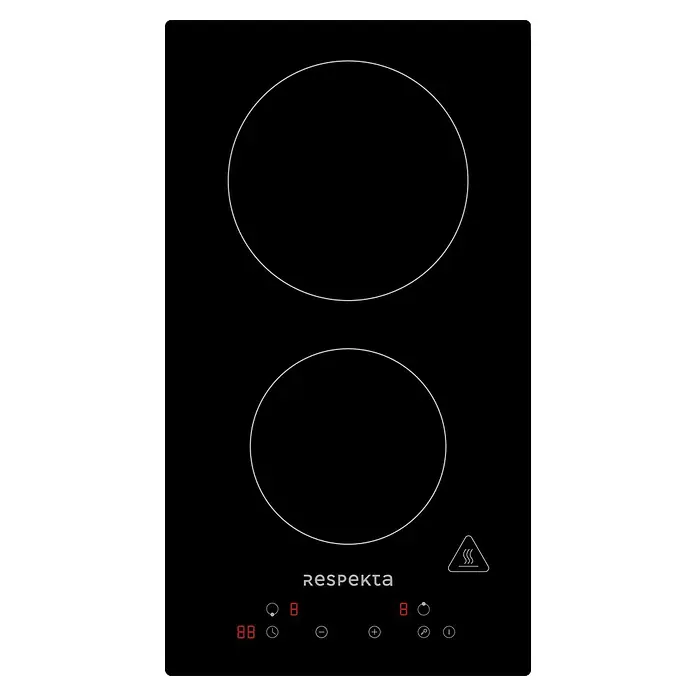 Respekta Kochfeld Bennet - Anzahl Normalkochstellen: 2 Stk. - Ein Induktionskochfeld von Respekta mit zwei Kochzonen und Touch-Bedienfeld für modernes Kochen.