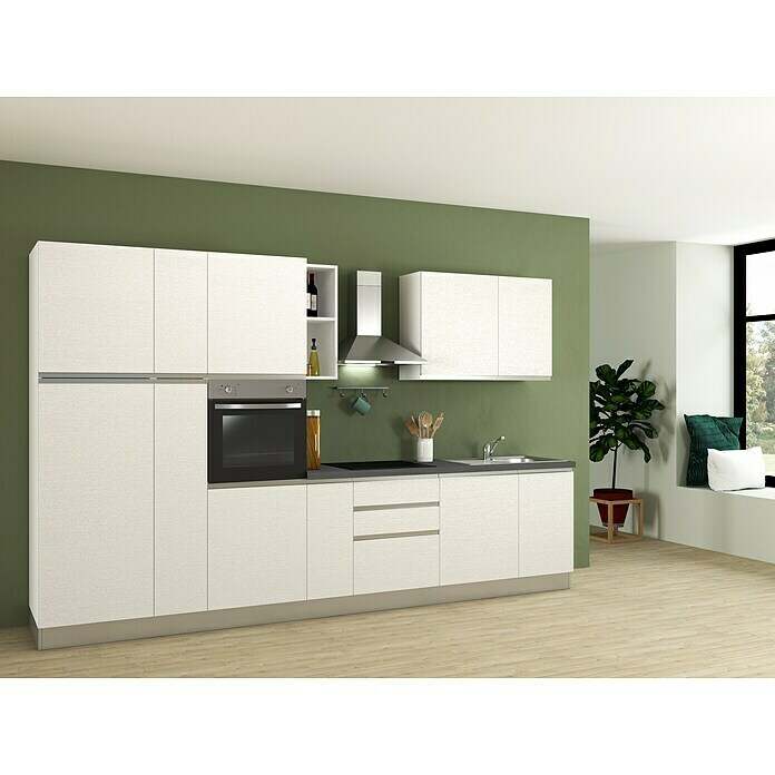 Marinelli Cucine Vormontierte Küchenzeile Gemma (Breite: 345 cm, Mit Elektrogeräten, Spüle rechts) | BAUHAUS