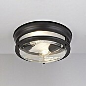 Searchlight Deckenleuchte rund Glasgow (120 W, Ø x H: 35 x 14,5 cm, Schwarz, E27) | BAUHAUS