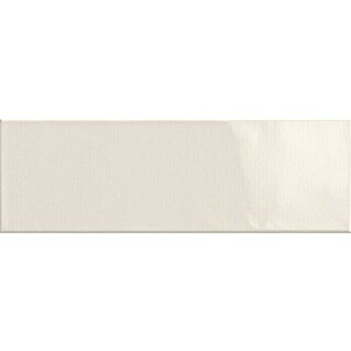 Decocer by Cinca Wandtegel Soho glossy beige (10 x 30 cm, Beige, Glanzend)