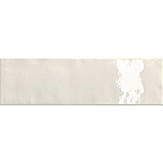Decocer by Cinca Wandtegel Manhattan glossy mist (7,5 x 25 cm, Wit, Glanzend)