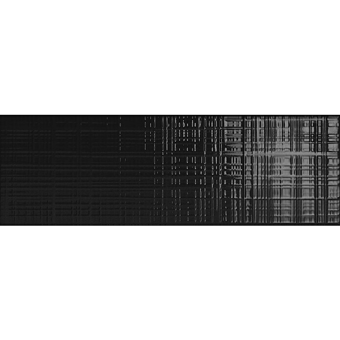 Decocer by Cinca Wandtegel Soho mix glanzend zwart (10 x 30 cm, Mix Zwart, Glanzend) | BAUHAUS