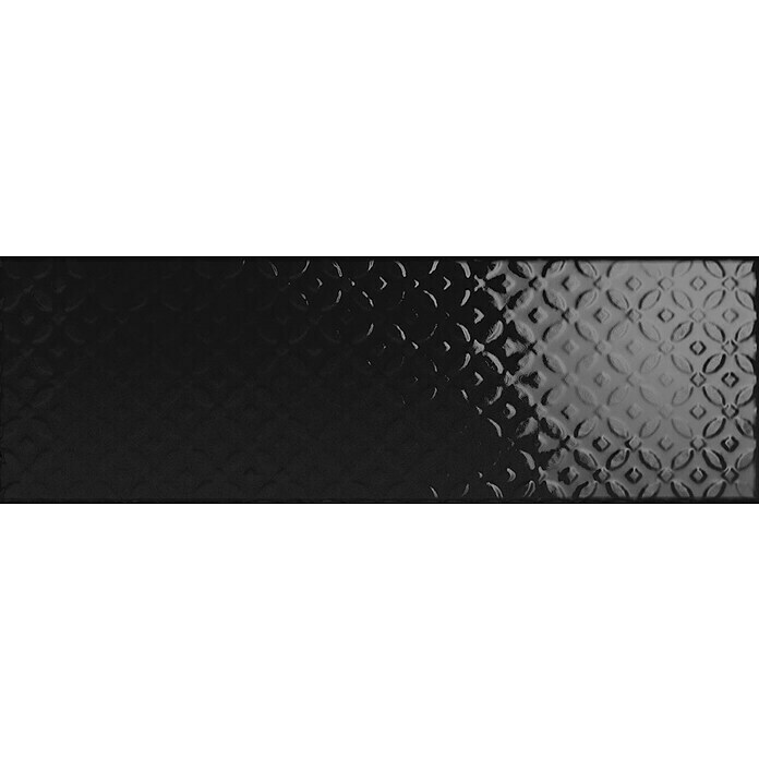 Decocer by Cinca Wandtegel Soho mix glanzend zwart (10 x 30 cm, Mix Zwart, Glanzend) | BAUHAUS