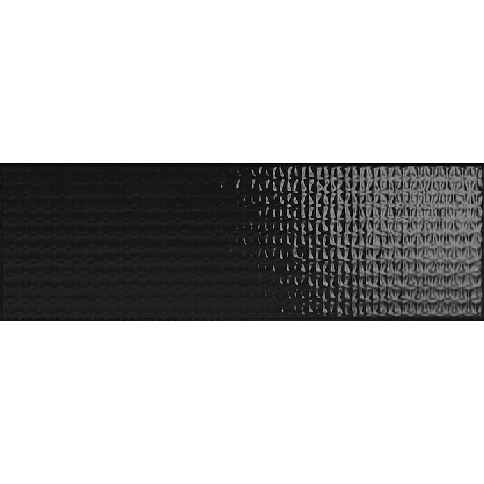 Decocer by Cinca Wandtegel Soho mix glanzend zwart (10 x 30 cm, Mix Zwart, Glanzend) | BAUHAUS