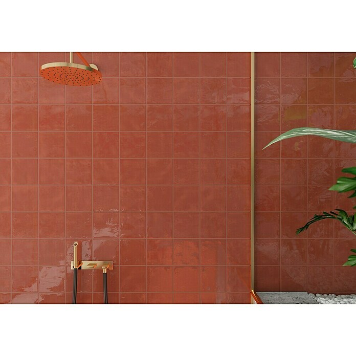 Decocer by Cinca Wandtegel Splash element cotto (15 x 15 cm, Rood) | BAUHAUS