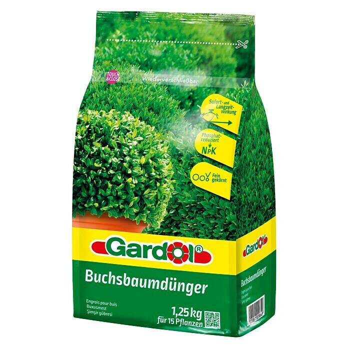 Gardol Buchsbaumdünger (1,25 kg, Inhalt ausreichend für ca.: 15 Pflanzen, Wiederverschließbar)
