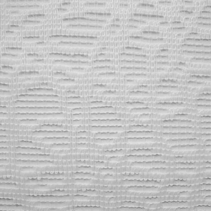 Elbersdrucke Schlaufenbandschal Membran - 100 % Polyester, Weiß, 140 x 255 cm - Nahaufnahme von weißem Küchenpapier mit geprägtem Muster, ideal für den täglichen Gebrauch in der Küche.\n