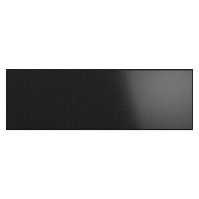 Decocer by Cinca Wandtegel New York black matt (10 x 30 cm, Zwart, Mat) | BAUHAUS