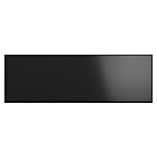 Decocer by Cinca Wandtegel New York black matt (10 x 30 cm, Zwart, Mat)