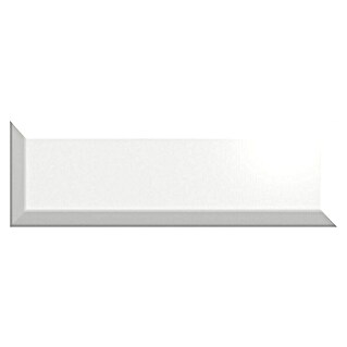 Decocer by Cinca Wandtegel Tiffany diamond glossy white (10 x 30 cm, Wit, Glanzend)