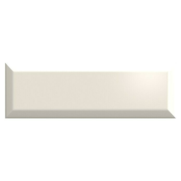 Decocer by Cinca Wandtegel Tiffany diamond glossy jasmin (10 x 30 cm, Jasmijn, Glanzend) | BAUHAUS