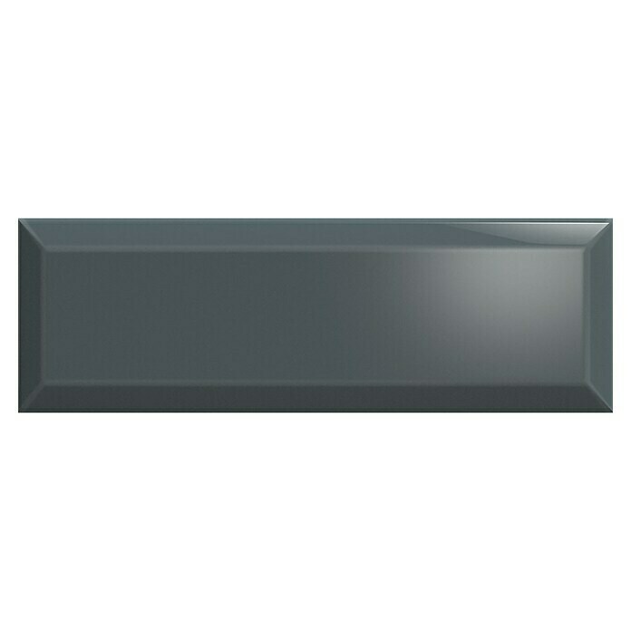 Decocer by Cinca Wandtegel Tiffany diamond glos anthracite grey (10 x 30 cm, Grijs) | BAUHAUS