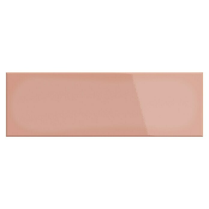 Decocer by Cinca Wandtegel Metro glossy pink (10 x 30 cm, Roze, Glanzend) | BAUHAUS