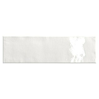 Decocer by Cinca Wandtegel Manhattan glossy white (7,5 x 25 cm, Wit, Glanzend)