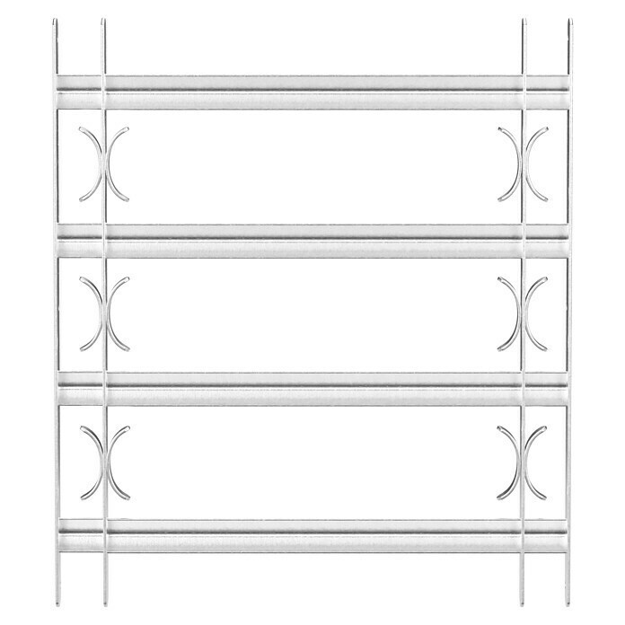 Stabilit Ausziehfenstergitter (Auszugslänge: 50 - 65 cm, Höhe: 600 mm, Winkeleisen)
