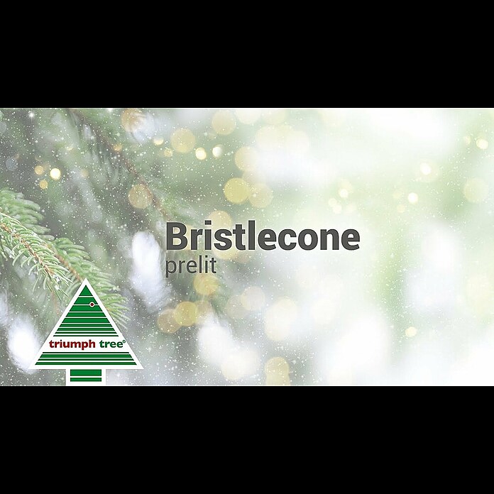 Künstlicher Weihnachtsbaum Bristlecone LED (Höhe: 185 cm, Grün, Standfuß) | BAUHAUS