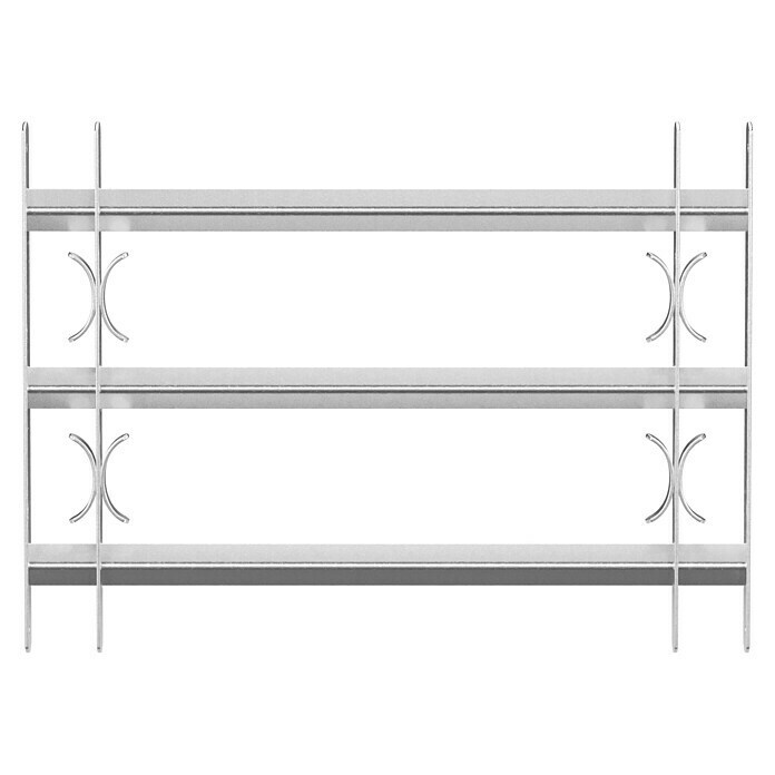 Stabilit Reja extensible para ventanas (Longitud regulable: 70 - 105 cm, Altura: 450 mm, Perfil angular)