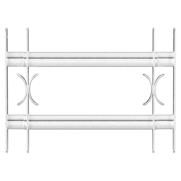 Stabilit Reja extensible para ventanas (Longitud regulable: 50 - 60 cm, Altura: 300 mm, Perfil angular)