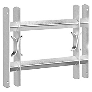 Stabilit Reja para ventanas (Altura: 300 mm, Longitud regulable: 50 cm - 65 cm, Montaje en intradoses de ventanas)