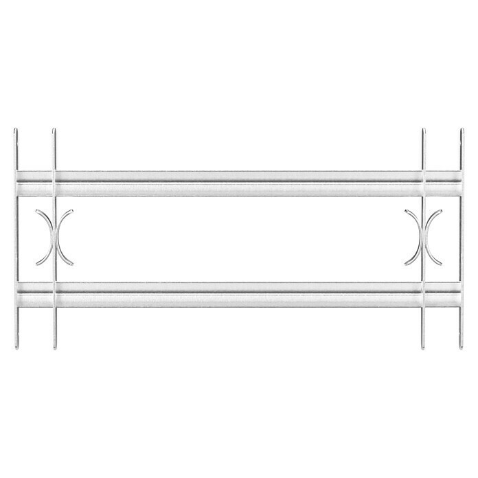 Stabilit Ausziehfenstergitter (Auszugslänge: 70 - 105 cm, Höhe: 300 mm, Winkeleisen)