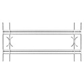 Stabilit Ausziehfenstergitter (Auszugslänge: 70 - 105 cm, Höhe: 300 mm, Winkeleisen)